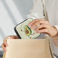 thumbnail image 7 of Coolnut Avocado Travel Jewelry Box PU Leather Jewelry Organizer Ideal Gift for Women Girls, Portable Mini Jewelry Travel Case for Stud Earrings Rings Necklaces Bracelets Women Gifts, 7 of 7