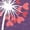 HEATHER PURPLE, variant on Instant Message - Dandelion Hearts Girls' Fitted Short Sleeve Graphic T-Shirt