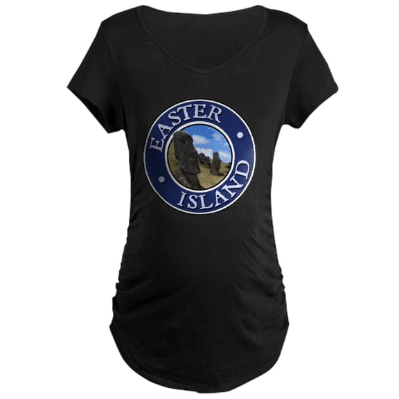 CafePress - Easter Island Maternity Dark T Shirt - Maternity Dark T-Shirt