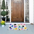 thumbnail image 5 of Yayeee Doormat for Indoor Entrance 32" x 20" Non Slippery Floor Rug, Yellow Retro Shapes, 5 of 8