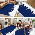 thumbnail image 6 of Navy Blue Painting Washable Area Rugs 4'x6', Abstract Art Blue Painting Low Pile Throw Living Room Rug Non-Slip Sturdy Edge Binding Carpet for Indoor Entryway Bedside Kitchen, 6 of 9