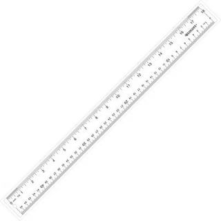 Westcott Clear Flexible Acrylic Ruler, Standard/Metric, 12 Long