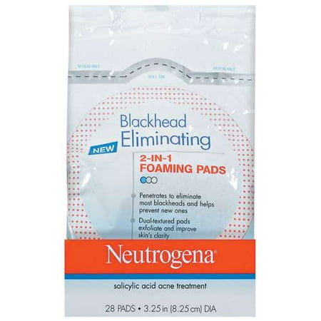 Neutrogena 2 In 1 Foaming Pads Blackhead Eliminating, 28ct - Walmart.com
