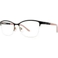 thumbnail image 1 of Cosmopolitan Tinsley Black/Brown Eyeglass Frame, 1 of 1