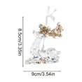 thumbnail image 3 of JeashCHAT Clear Plastic Christmas Tree Ornaments Transparent Reindeer Hanging Pendant with Glitter Sequins, Christmas Tree Decorations, Xmas Gifts, 3 of 6