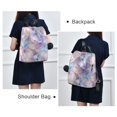 thumbnail image 6 of FORMRS Women's Travel Backpack Purse Anti-Theft Hidden Pockets Casual Shoulder Bag, Purple Marble Pattern, 6 of 7