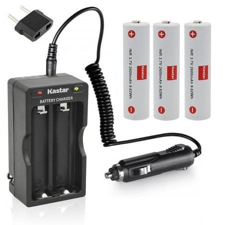 Kastar 3-Pack Battery + AC Charger Car Charger Compatible with Zhiyun CRANE V1 CRANE 2 CRANE 2S CRANE 3S CRANE 3S Pro CRANE 3SE CRANE 3 LAB WEEBILL-S WEEBILL LAB WEEBILL 3 Z1 Evolution Gimbal