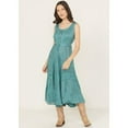 thumbnail image 2 of Scully Women's Lace-Up Jacquard Midi Dress - HC118-TEAL XX- US, 2 of 4