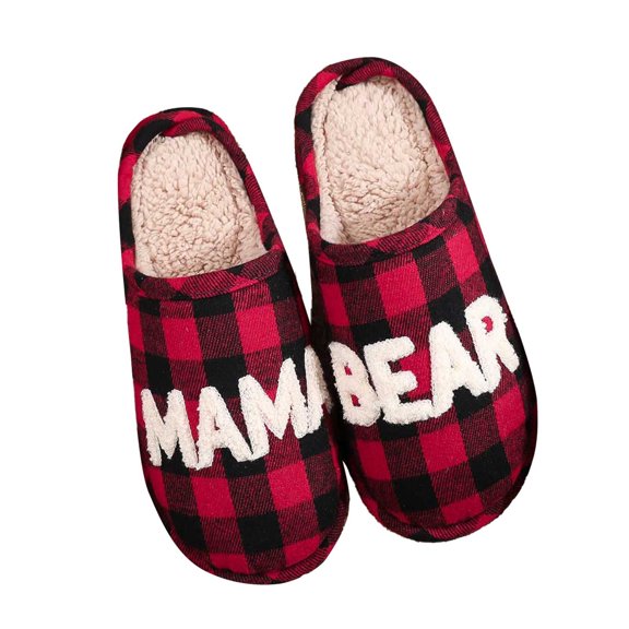 Christmas Slippers House Shoes for Women Fluffy Soft Cozy Bedroom Cartoon Plush Cute Slippers for Indoor Outdoor Use
