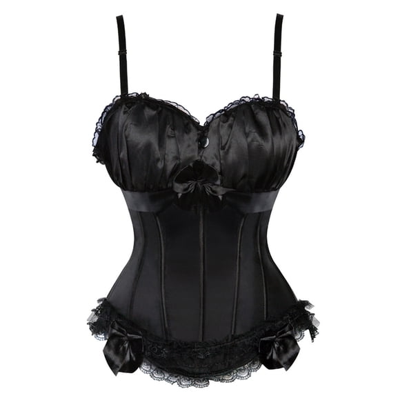 Cameland Women's Gothic Shoulder Straps Tank Overbust Corset Bustiers Plus Size Corsets For Women Bustier Lingerie Costume Bustier Top Gothic Shapewear Underwear