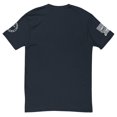 thumbnail image 2 of PLAYING BASS FOR JESUS Fitted mens T-shirt (Midnight Navy, L), 2 of 2