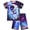 Astronaut Colorful, variant on Boys Pajamas 2 Piece Soft Comfy PJs T-shirts and Shorts Set Summer Sleepwear for Kids 3-10 Years-Fire Truck