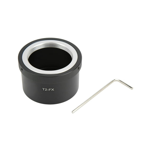 Anillo adaptador T2-FX de aleación de aluminio para lentes con montura T2 y anillo adaptador para cámara con montura Fuji FX.