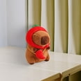 thumbnail image 6 of Rushawy Capybara Plush Toys Home Decor Soft Collectible Plush Capybara Doll for Gifts chili 28cm, 6 of 9