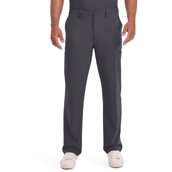 Dickies Scrub Pant for Men Natural Rise Drawstring Bottoms with 6 Pockets and Back Elastic Waistband - DK015, S, Pewter
