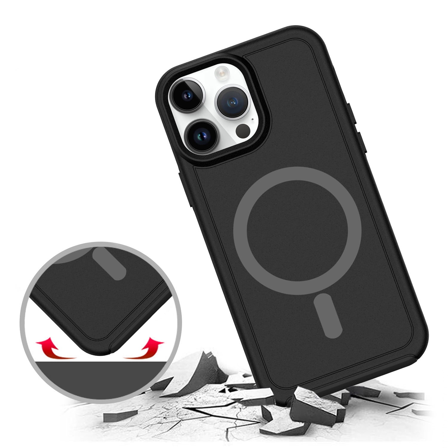 For iPhone 11 (XI6.1) Magnetic Ring Circle Guard Fused Ultimate