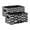 Checkered Small Hearts Black And White Small Hearts, variant on Felt Storage Bins 2-Pack Foldable Space-Saving Organizer For Home Office Hand-drawn Hearts Hand-drawn Hearts with Dots