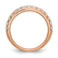 thumbnail image 2 of 14K Rose Gold Ring Band Wedding Diamond, Lab Grown Round White, Size 5, 2 of 6