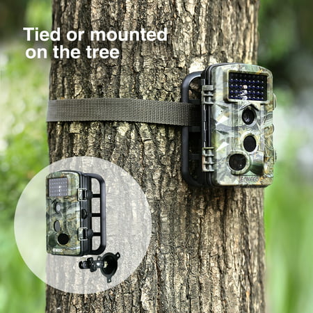 Trail Camera with Night Version, Enkeeo PH730S 1080P HD Game & Trail Camera 12M Wildlife Hunting Trail Cam Long Range Infrared Night Vision with Time Lapse & 2.4