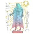 thumbnail image 2 of Women's Marvel: Moon Knight Colorful Egyptian Portrait Graphic Tee White Small, 2 of 4