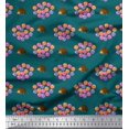 thumbnail image 1 of Soimoi Poly Georgette Fabric Balloon & Hedgehog Kids Print Fabric by The Yard 52 Inch Wide, 1 of 3