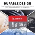thumbnail image 3 of Quanmin Ultra 8GB Memory Card, Micro SD Card 6 Pack, Micro SD/TF Flash C10 A1 Memory TF Card for Camera/Tablet/Mobile Phone//Game/Car Audio/Console（ (6 microSD Cards + 2 Adapter)）, 3 of 6