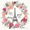 thumbnail image 3 of Marshall, Laura 12x12 Black Modern Framed Museum Art Print Titled - Paris is Blooming IV, 3 of 5