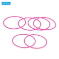thumbnail image 3 of Uxcell Silicone Jelly Bracelets 80's Glow Bangles Bands Neon Bracelet Wristband Rose Red 60 Pack, 3 of 7