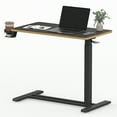thumbnail image 4 of ACTIVESIT Black 32"x18" Adjustable Overbed Bedside Table with Wheels Laptop Table Standing Computer Desk Portable Stand Up Work Station Cart Tray Side Table for Sofa and Bed, 4 of 7