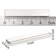 Spencer 10PCS Strong Rare Earth Neodymium Magnets Heavy Duty Bar Magnets Powerful Permanent Rectangular Magnets - 50 x 10 x 3 mm