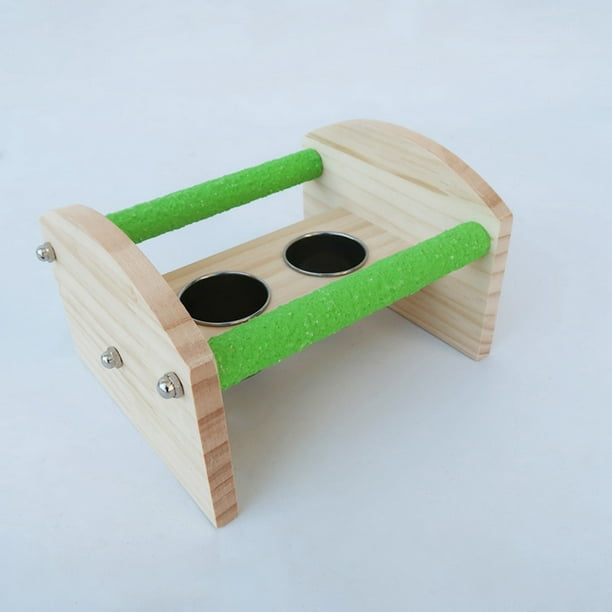 Perroquet de table perchoir en bois support de jeu pour oiseaux