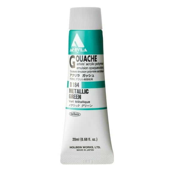 Holbein Acryla Gouache, 20ml, Metallic Green