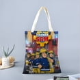 thumbnail image 2 of Fireman Sam Bolso de tela con estampado de lienzo para mujer, bolsa de compras reutilizable y estética, con cremallera interior, regalo para mujer,40*45cm., 2 of 6