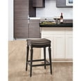 thumbnail image 2 of Hillsdale Vetrina Vinyl Bar Stool in Black, 2 of 3