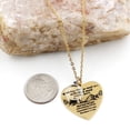 thumbnail image 4 of Uloveido Bible Verse Cross Necklace Double Side Heart Pendant, Faith as Small as Mustard Seed Can Move Mountains Matthew 17:20 (gold,round), 4 of 7