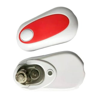  Kitchen Mama Mini Electric Can Opener Christmas Gift Ideas:  Open Cans with A Simple Press of Button - Ultra-Compact, Space Saver,  Portable, Smooth Edge, Food-Safe, Battery Operated (Red) : Home 