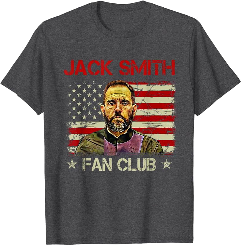 Jack Smith Fan Club Retro Usa Flag American Funny Political T-Shirt ...