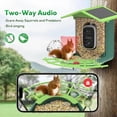 thumbnail image 2 of Smart Bird Feeder with Camera Solar Powered,AI Identify Birds Species,4K HD Video Live Stream,Instant Arrival Alerts,Weatherproof Design for Effortless Birdwatching,Best Gifts for BirdLovers, 2 of 8