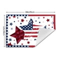 thumbnail image 4 of MIZHONA 4th of July Placemats Set of 4 Star Patriotic Independence Table Place Mats Decorations 12x18 inch, 4 of 5