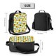 thumbnail image 2 of Disketp White Blue Striped Sunflower Bolsa Térmica Estampada para Almuerzo, Lonchera para Hombres y Mujeres Adultos, 2 of 7