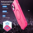 thumbnail image 4 of BENTOBEN Case for Iphone 13/14, 6.1"Slim Translucent Matte Shockproof Magnetic Cover Hot Red, 4 of 7
