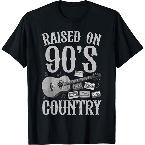 Country Music Art For Men Women Classic 90s Country Concert T-Shirt men and women can wear, black, white, gifts