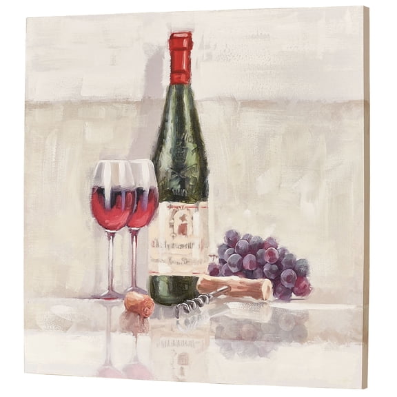 Wine for Two Canvas Wall Art Multi Cool