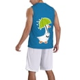thumbnail image 2 of Sikiie Goose Holding an Umbrella Basketball Jersey Reversible Men's Mesh Athletic Sports Shirts Training Practice S-4XLXX-Large, 2 of 6