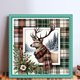 thumbnail image 2 of Hilo Algodón Ecológico Bordado Punto Cruz Alce Invierno Impreso 11CT 40x40cm, 2 of 9