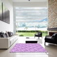 thumbnail image 7 of Ahgly Company Machine Washable Indoor Square Transitional Heliotrope Purple Area Rugs, 7' Square, 7 of 7