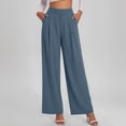 thumbnail image 3 of Iyufng Women Straight Leg Pants Suit Pants Summer Loose Casual Trousers, 3 of 6