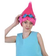 HPO Teens Magical Troll Princess Pink Updo Wig , Pink Cosplay Halloween Wig , Premium Breathable Capless Cap