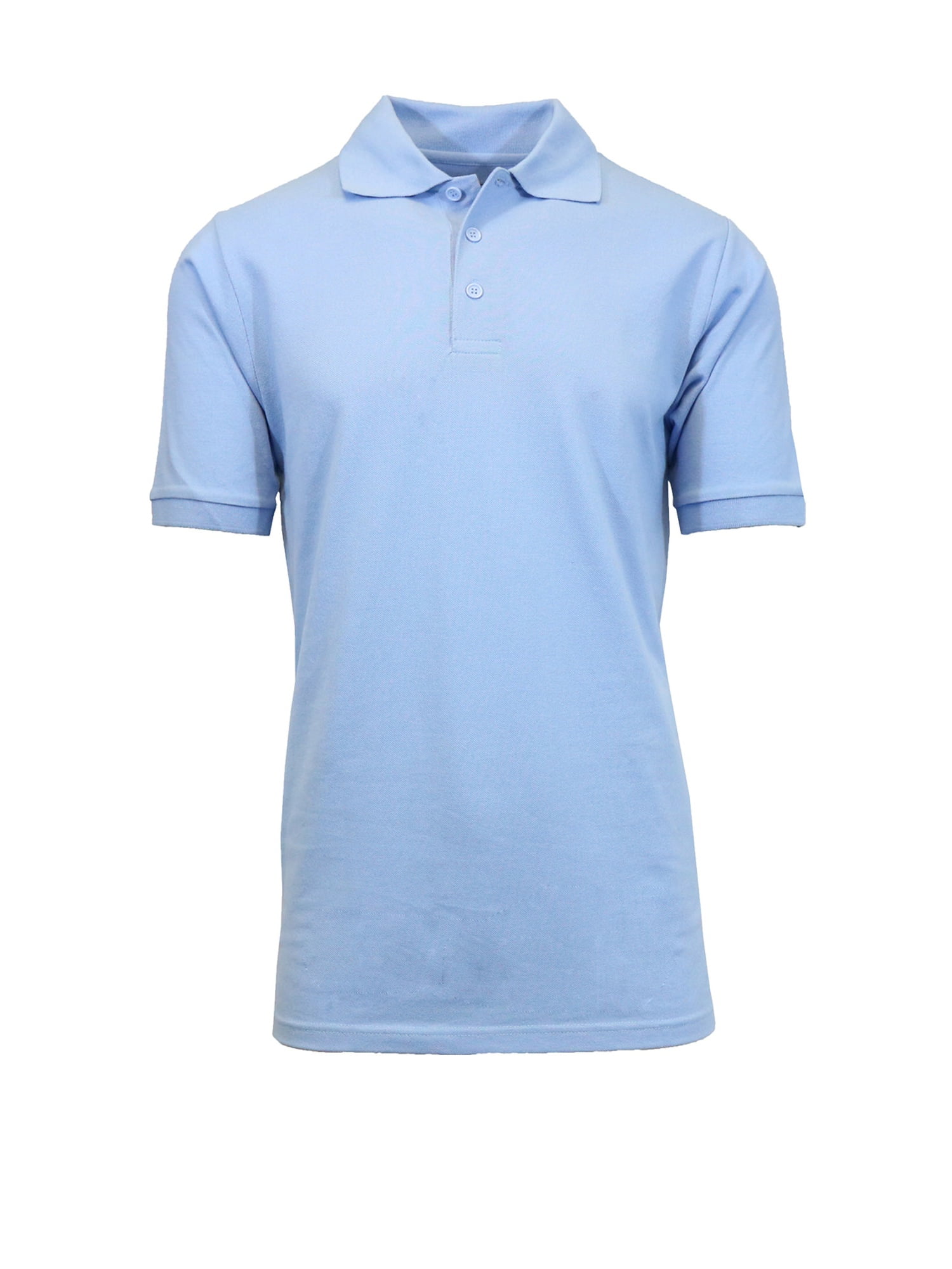Mens Short Sleeve Pique Polo Shirts Uniform Fitted