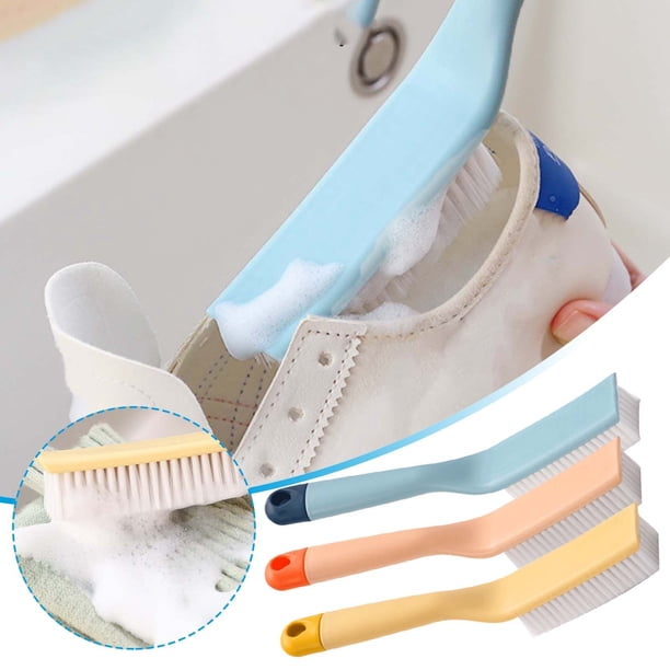 Xihbxyly Cepillo Especial para Zapatos, Cerdas Suaves, Mango Resistente, Eliminación Rápida de Manchas, Multifunción, Herramienta de Limpieza para El Hogar, Zapatos, Cocina y Baño, Tamaño 23 X 3,5 Cm